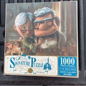 Disney Parks 2-Sided Signature Puzzle of “Up” Carl & Ellie NEW